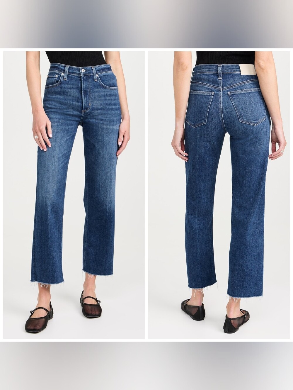 Citizens of Humanity Palma Straight Jeans, Size 25, Blue Wash Highwaist Premium